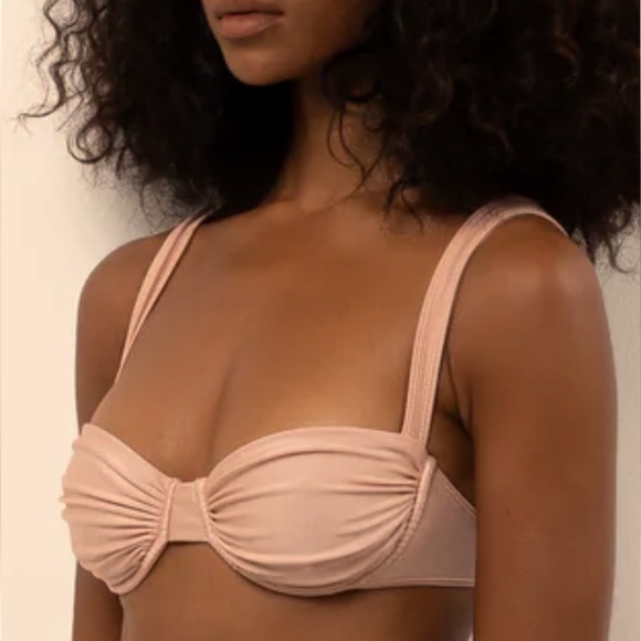 New Belle The Label x Free People Oracle Underwire S & XL Ruched Balconette Top - Picture 2 of 7